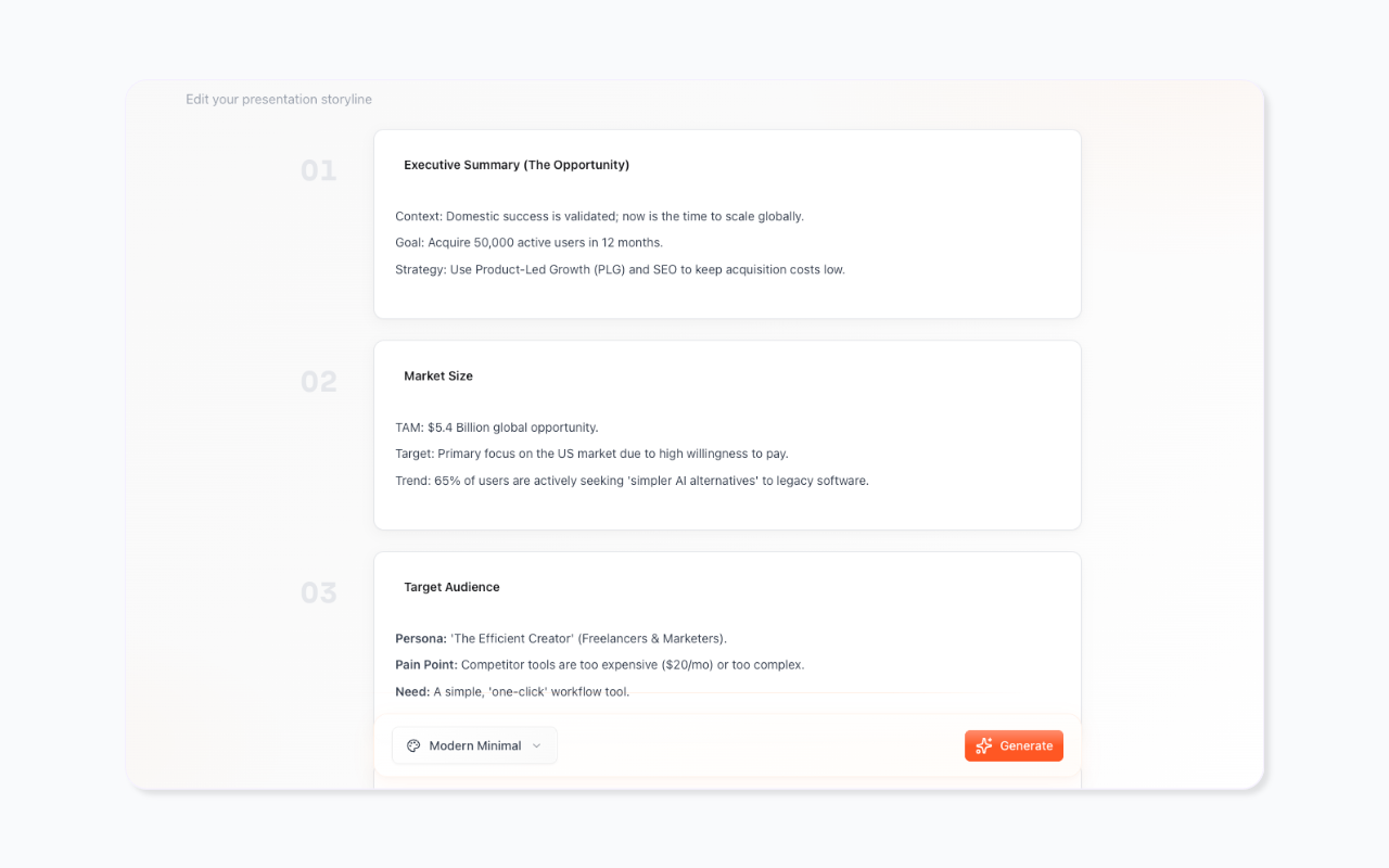 AI-Powered Generation